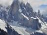 As nuvens cobrem o Cerro Torre, no Parque Nacional Los Glaciares, em El Chaltén, na patagônia argentina